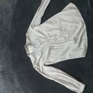 Light Grey Pintuck Tunic